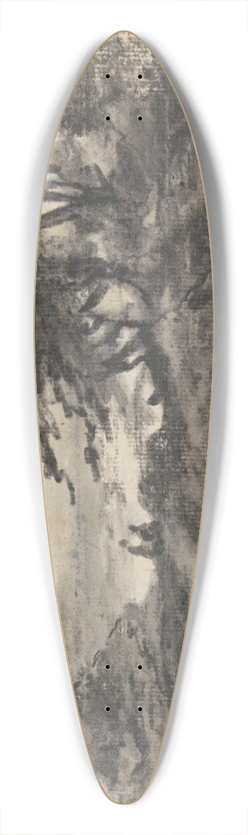 Dr. Thomas Monro - Landscape with Trees and two Figures 39.3 inch art pintail longboard deck