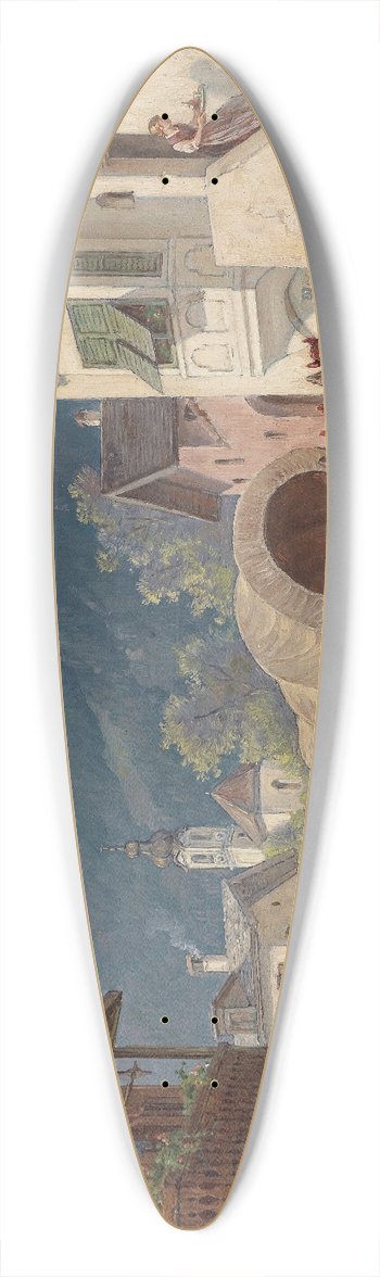 Dsir Thomassin - Rast vor dem Wirtshaus 39.3 inch art pintail longboard deck
