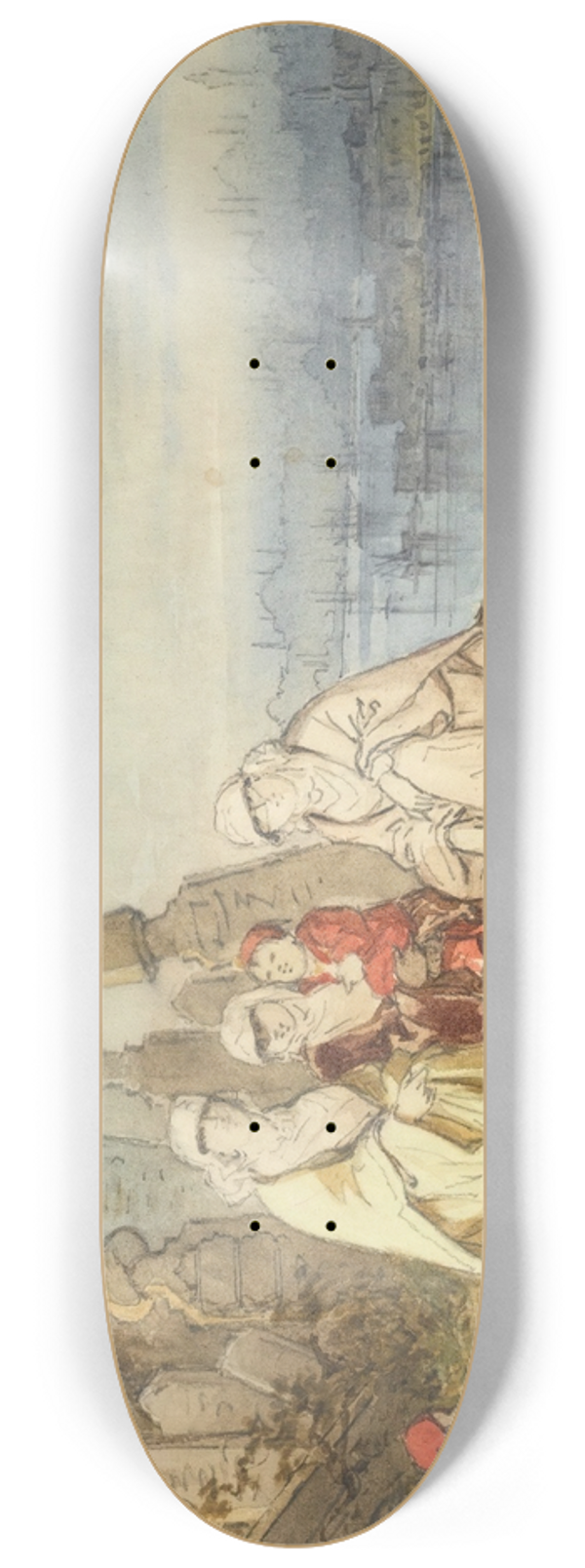 Amadeo Preziosi - On The Shores Of The Golden Horn 8.25 inch art skate deck