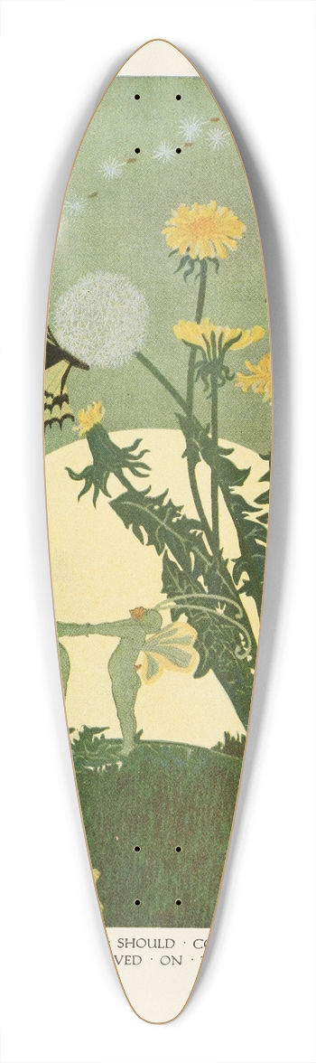 Dugald Stewart Walker - Lest a nightmare should come to the fairies 39.3 inch art pintail longboard deck