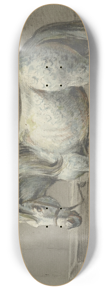 Jean Bernard - Staand paard in een stal, naar links 8.25 inch art skate deck