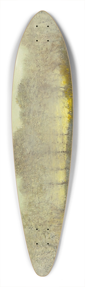 Dwight William Tryon - Evening Landscape 39.3 inch art pintail longboard deck