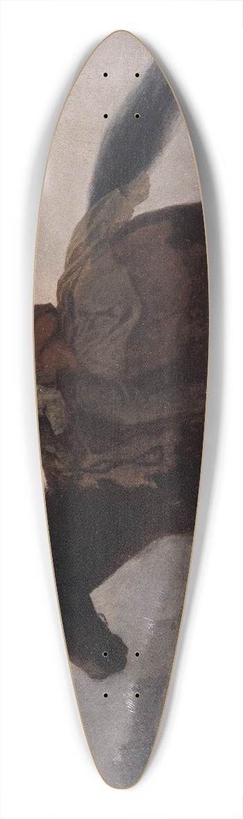 Eastman Johnson - A Ride for Liberty 39.3 inch art pintail longboard deck