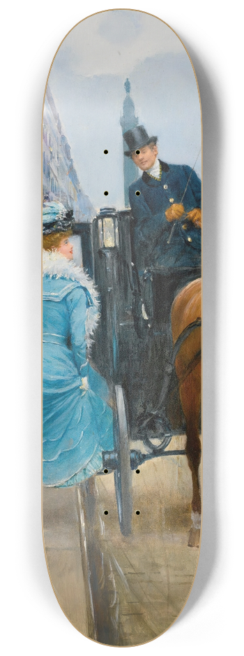 Jean Braud - Courses Rue De La Paix 8.25 inch art skate deck