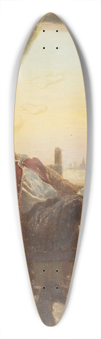 Eberhard Stammel - In the artist`s studio 39.3 inch art pintail longboard deck