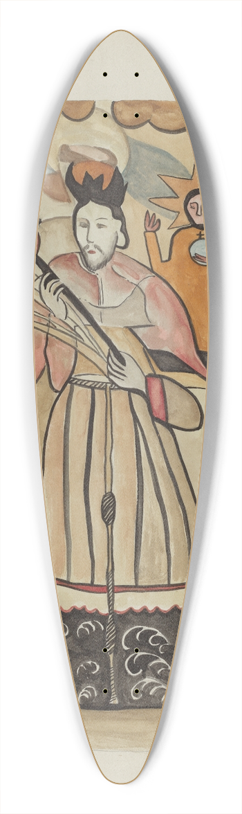 E. Boyd - Retablo 39.3 inch art pintail longboard deck