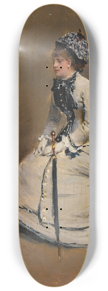 Jean Braud - Femme Assise Devant Un Tableau 8.25 inch art skate deck