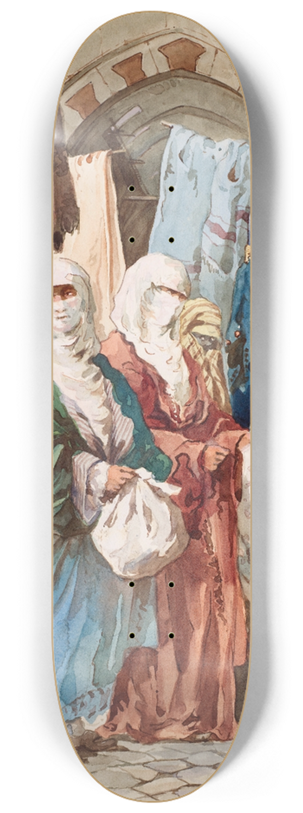 Amadeo Preziosi - The Silk Bazaar 8.25 inch art skate deck