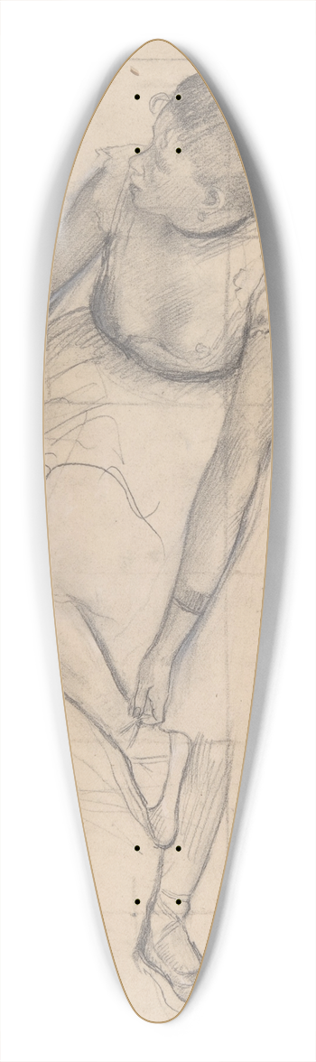 Edgar Degas - Dancer Adjusting Her Slipper 39.3 inch art pintail longboard deck