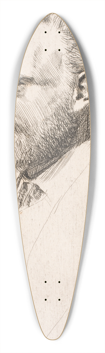 Edgar Degas - Edouard Manet. Bust-Lenght Portrait 39.3 inch art pintail longboard deck