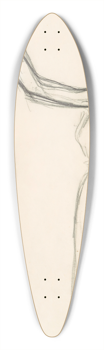 Edgar Degas - Figure Studies 16 39.3 inch art pintail longboard deck