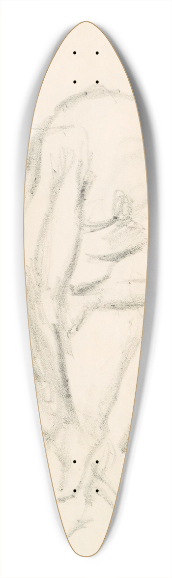 Edgar Degas - Figure Studies 2 39.3 inch art pintail longboard deck