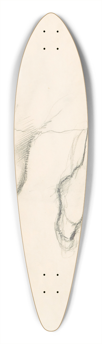 Edgar Degas - Figure Studies 8 39.3 inch art pintail longboard deck