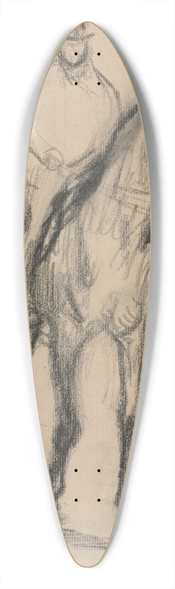 Edgar Degas - Horse and Rider 39.3 inch art pintail longboard deck