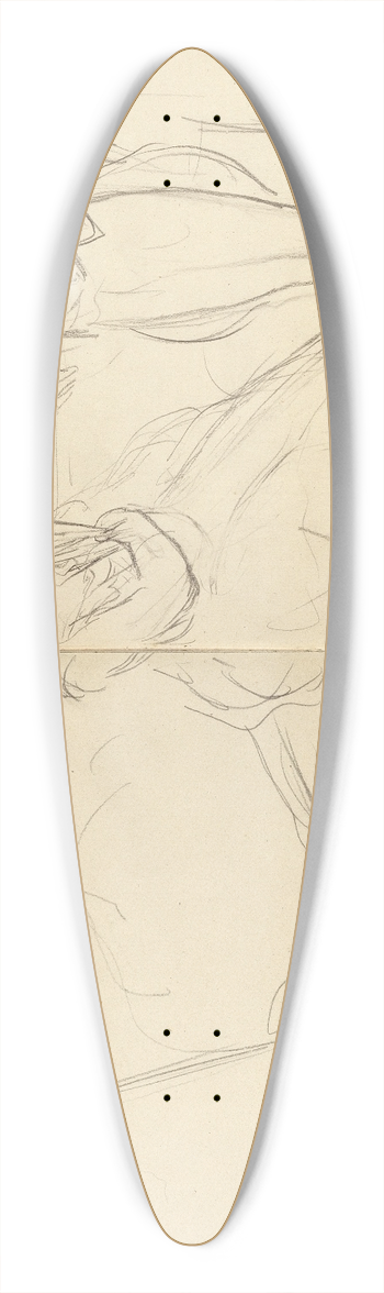 Edgar Degas - Soire 39.3 inch art pintail longboard deck
