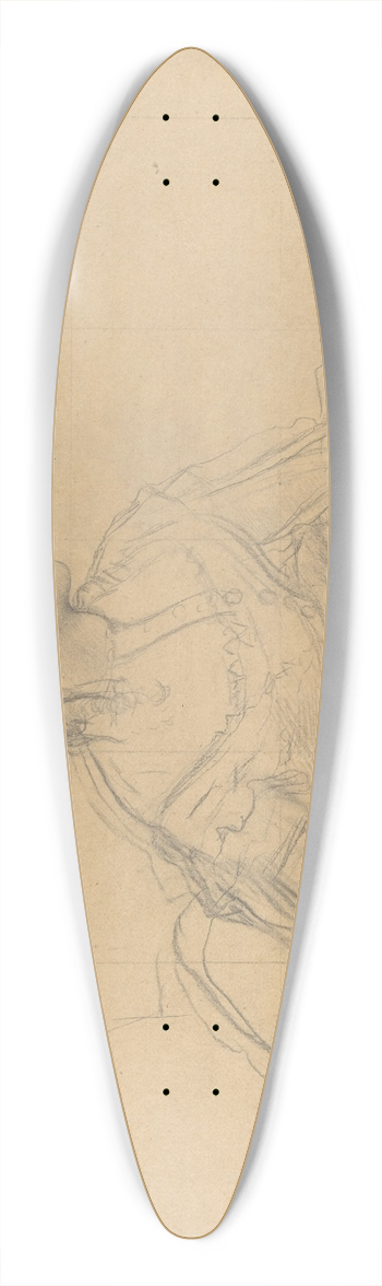 Edgar Degas - Study for Mme Thodore Gobillard (ne Yves Morisot) 39.3 inch art pintail longboard deck
