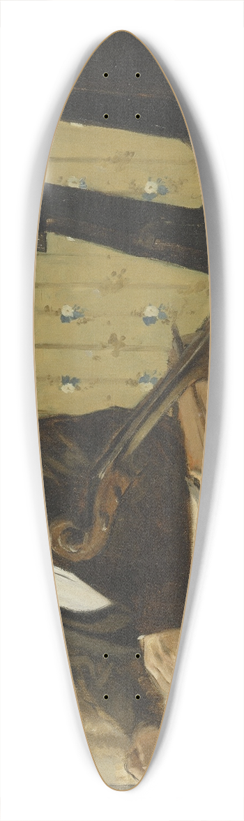 Edgar Degas - The Cellist Pilet 39.3 inch art pintail longboard deck
