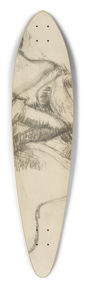 Edgar Degas - Trois danseuses 39.3 inch art pintail longboard deck