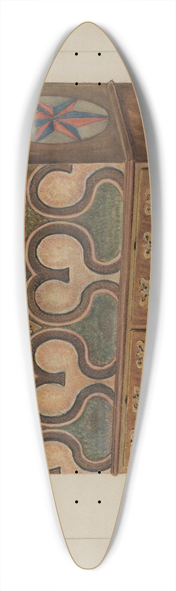 Edgar L. Pearce - Pa. German Chest 39.3 inch art pintail longboard deck