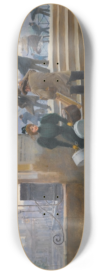 Jean Braud - Modiste Sur Le Pont Des Arts 8.25 inch art skate deck