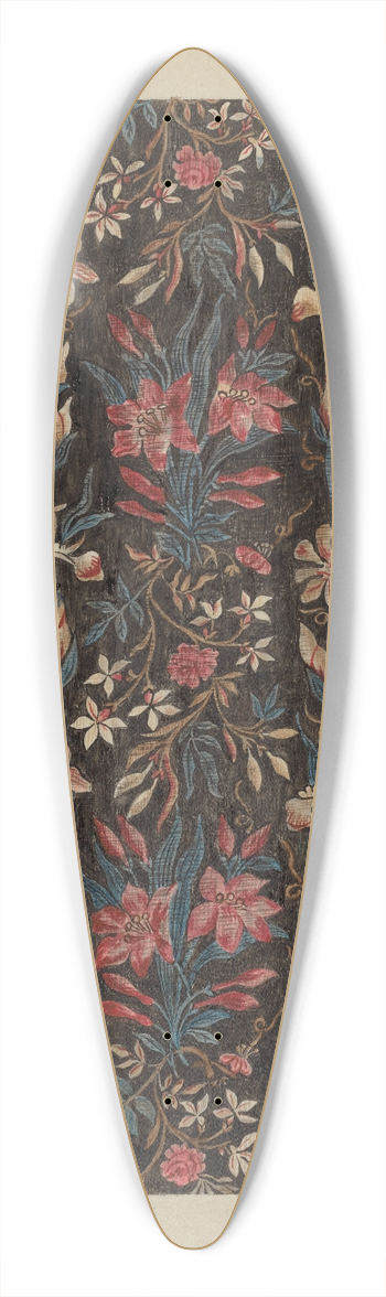 Edith Magnette - Printed Cotton 39.3 inch art pintail longboard deck