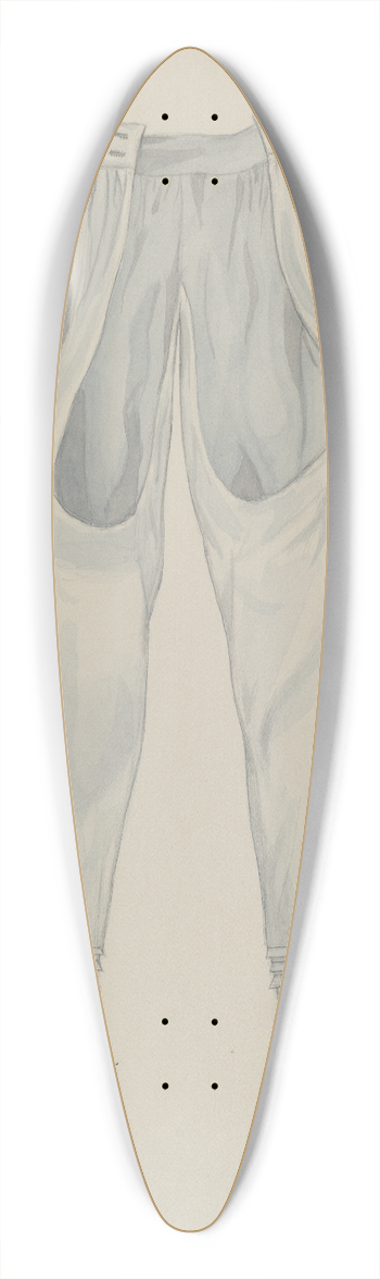 Edith Towner - Pantalette 39.3 inch art pintail longboard deck
