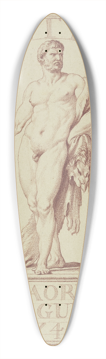 Edm Bouchardon - Herkules mit Fell und Keule 39.3 inch art pintail longboard deck