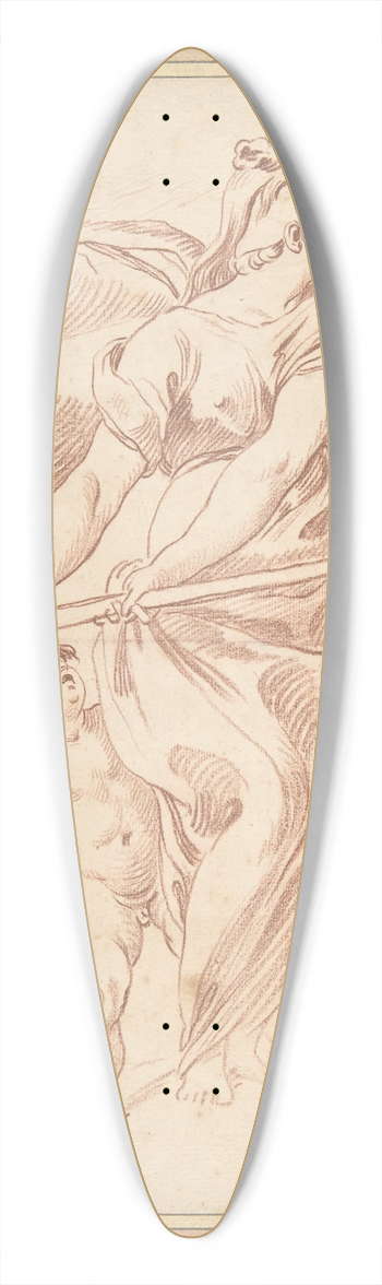 Edm Bouchardon - La Guerre 39.3 inch art pintail longboard deck