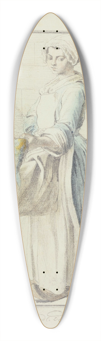 Edm Bouchardon - Les cris de Paris. La marchande de carpe vive 39.3 inch art pintail longboard deck