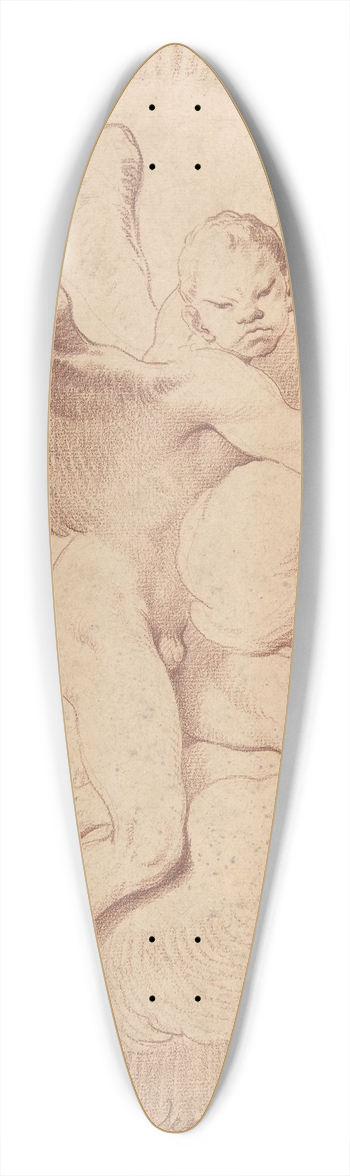 Edm Bouchardon - Le Vent dOrient 39.3 inch art pintail longboard deck