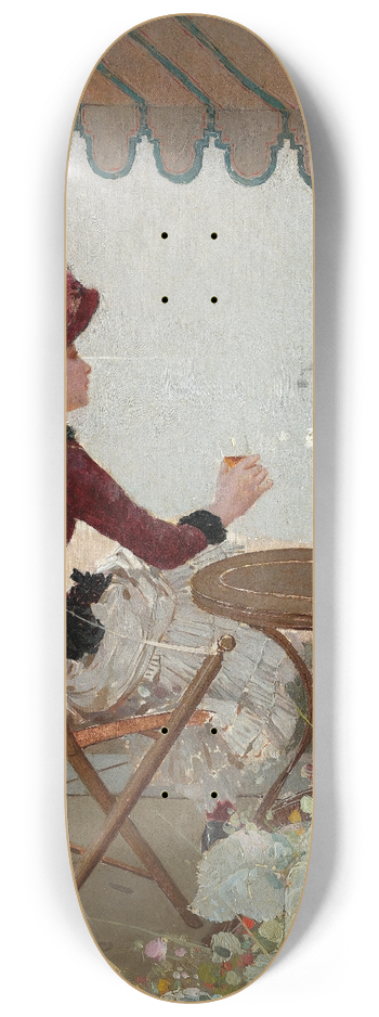 Jean Braud - Seaside Caf 8.25 inch art skate deck