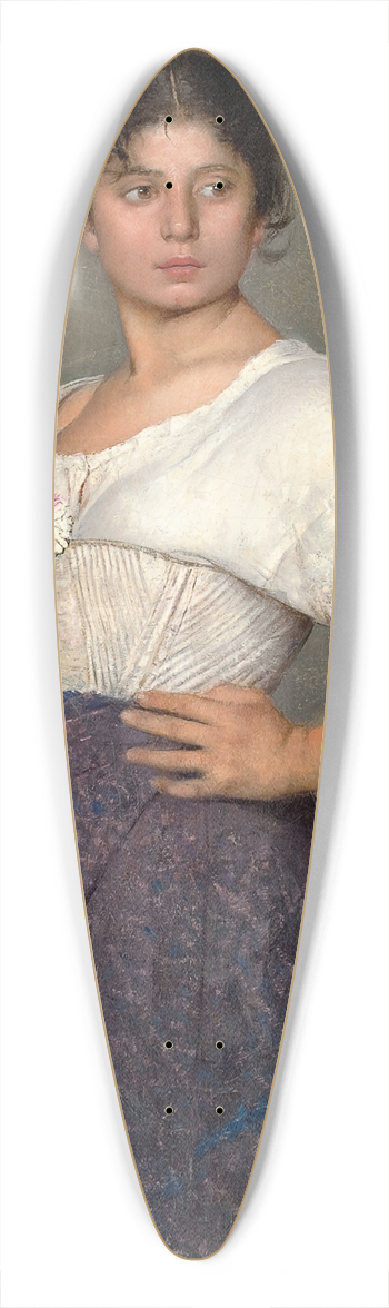 Edmond Jean de Pury - At the Well 39.3 inch art pintail longboard deck