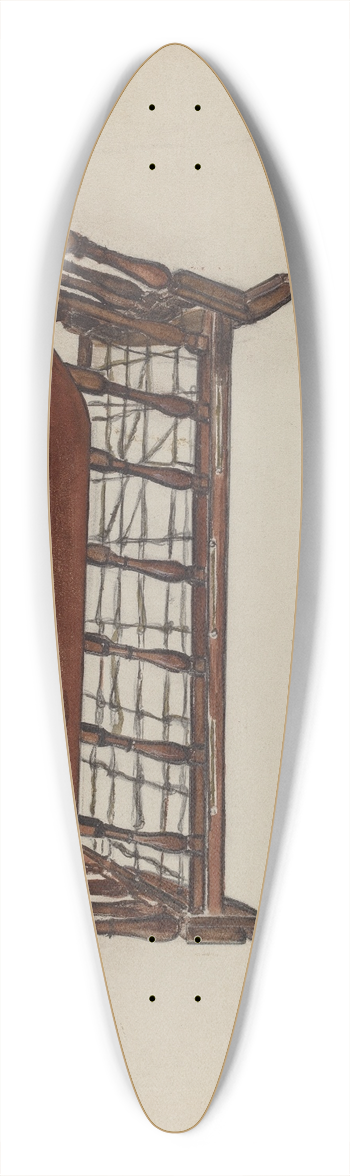 Edna C. Rex - Babys Cradle 39.3 inch art pintail longboard deck