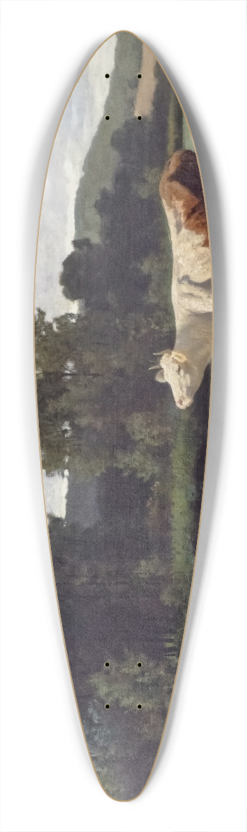 Edouard Bernard Debat-Ponsan - The cows 39.3 inch art pintail longboard deck