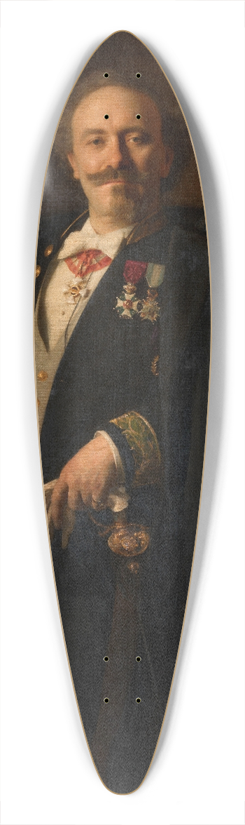 Edouard De Jans - The Architect Jean Jacques Winders 39.3 inch art pintail longboard deck