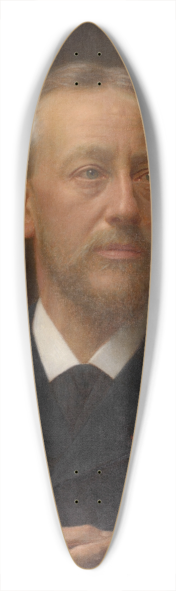 Edouard De Jans - The Painter Alfred Elsen 39.3 inch art pintail longboard deck