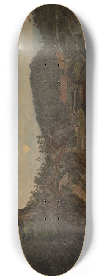 Amaldus Nielsen - Aften. Mindalen, Risr 8.25 inch art skate deck