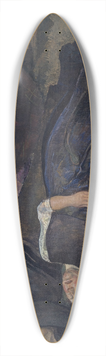 Edouard Vallet - Sleeping Women 39.3 inch art pintail longboard deck
