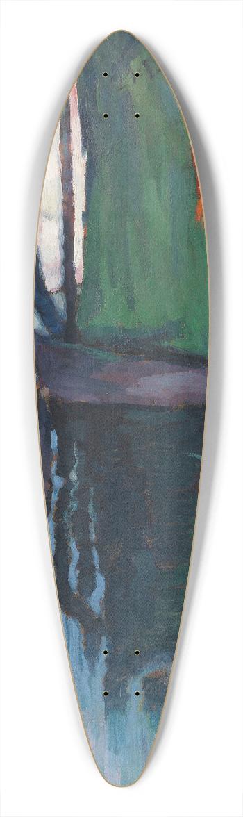 Eduard Dollerschell - Windstille 39.3 inch art pintail longboard deck
