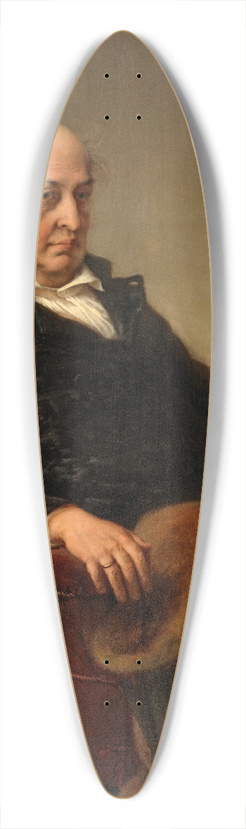 Eduard Julius Friedrich Bendemann - The Painter Wilhelm Schadow 39.3 inch art pintail longboard deck