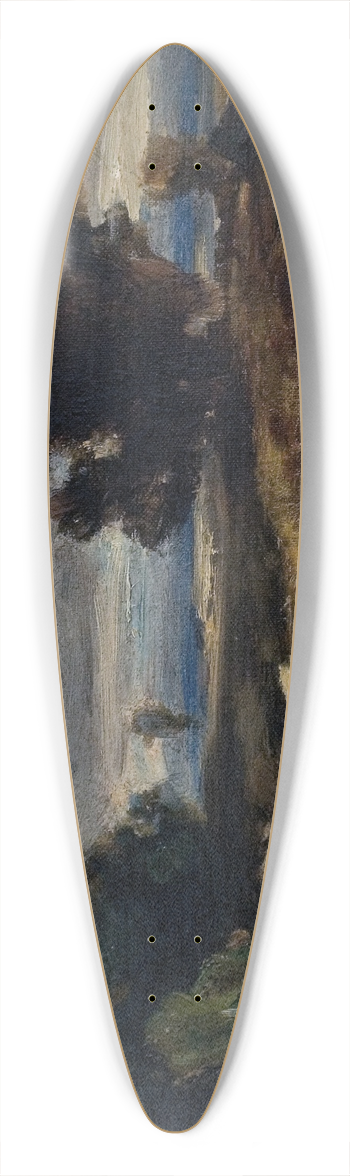 Eduard Peithner von Lichtenfels - Landschaftsstudie 39.3 inch art pintail longboard deck