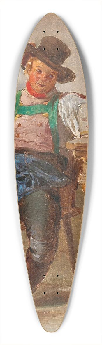 Eduard Ritter - A Good Drop 39.3 inch art pintail longboard deck