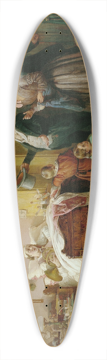 Eduard Ritter - Der kranke Musiker 39.3 inch art pintail longboard deck