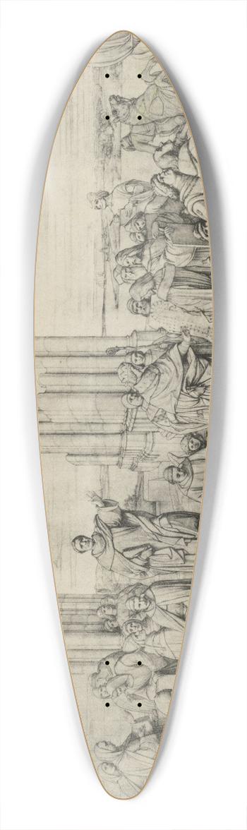 Eduard von Steinle - Die mittelalterliche Periode 39.3 inch art pintail longboard deck