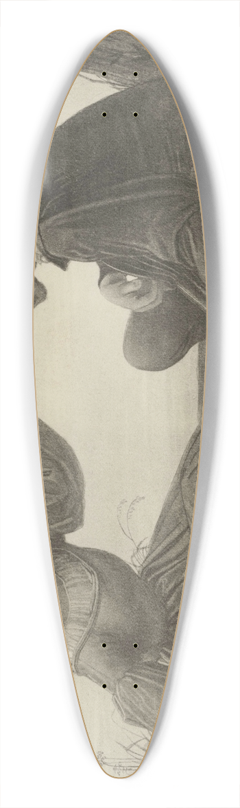 Eduard von Steinle - Idylle 39.3 inch art pintail longboard deck