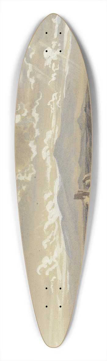 Eduard Wilhelm Pose - Campagna di Roma 39.3 inch art pintail longboard deck