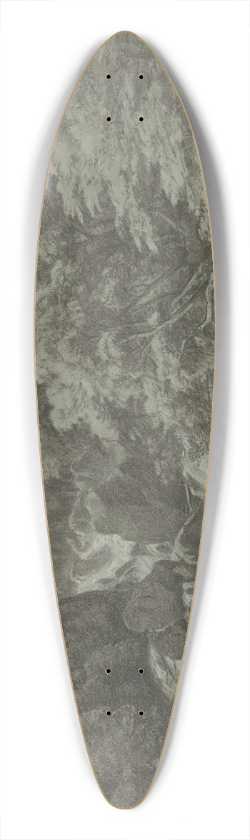 Eduard Wilhelm Pose - Wildbach in Tirol mit einer Brcke 39.3 inch art pintail longboard deck