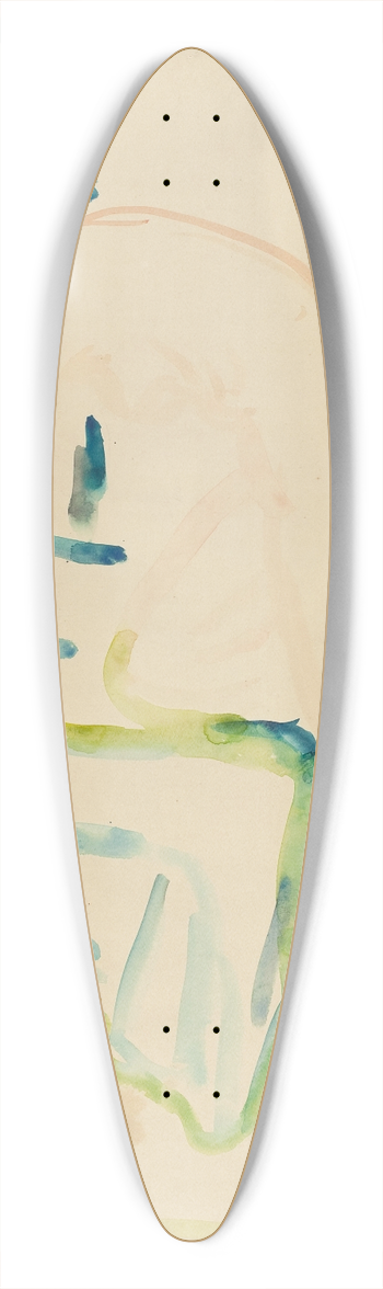 Edvard Munch - Akt med kne p seng 39.3 inch art pintail longboard deck