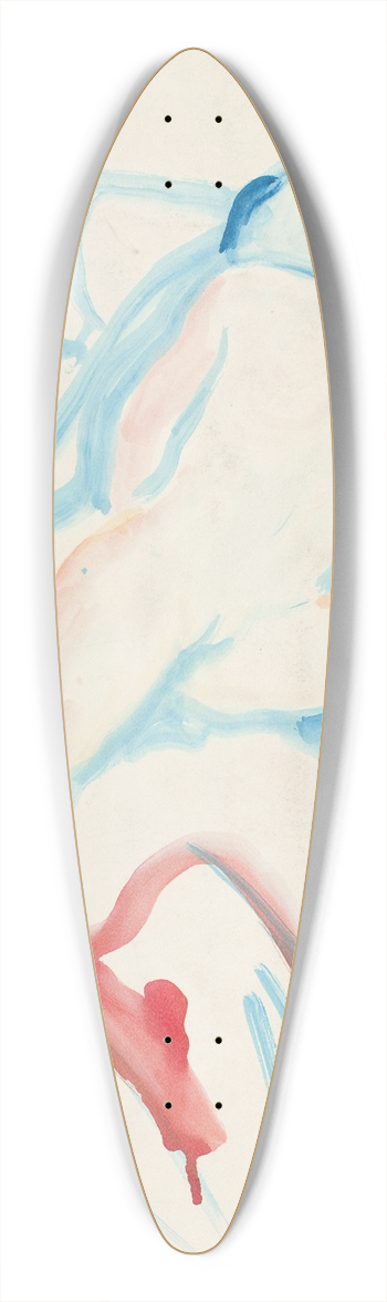 Edvard Munch - Akt p sengen 39.3 inch art pintail longboard deck