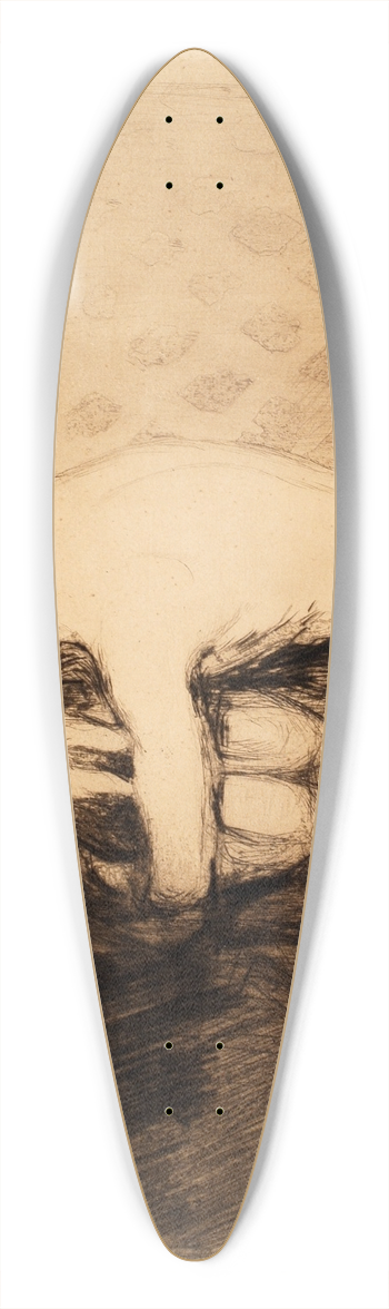 Edvard Munch - Consolation 39.3 inch art pintail longboard deck